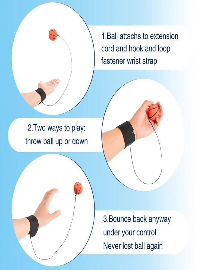 BELOXY Wrist Band Ball | String Ball | Yoyo Ball | Bouncy Rubber Return Ball | Birthday Party Gift for Children, Kids and Toddlers (String Ball 4) - Image 5